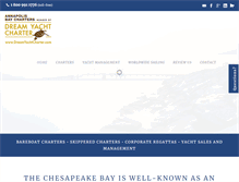 Tablet Screenshot of annapolisbaycharters.net